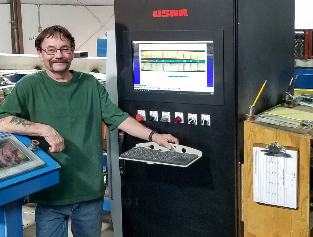 New USNR AddVantage chop scanner in the Prineville, Oregon cut plant