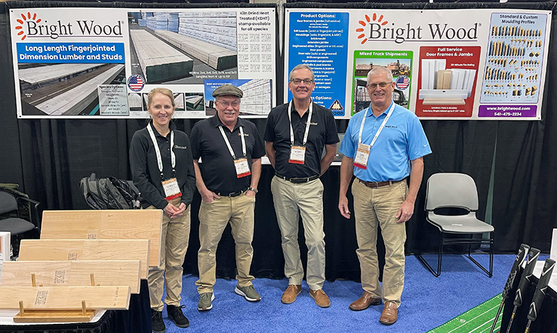 Bright Wood’s booth at the North American Wholesale Lumber Association’s (NAWLA) Traders Market