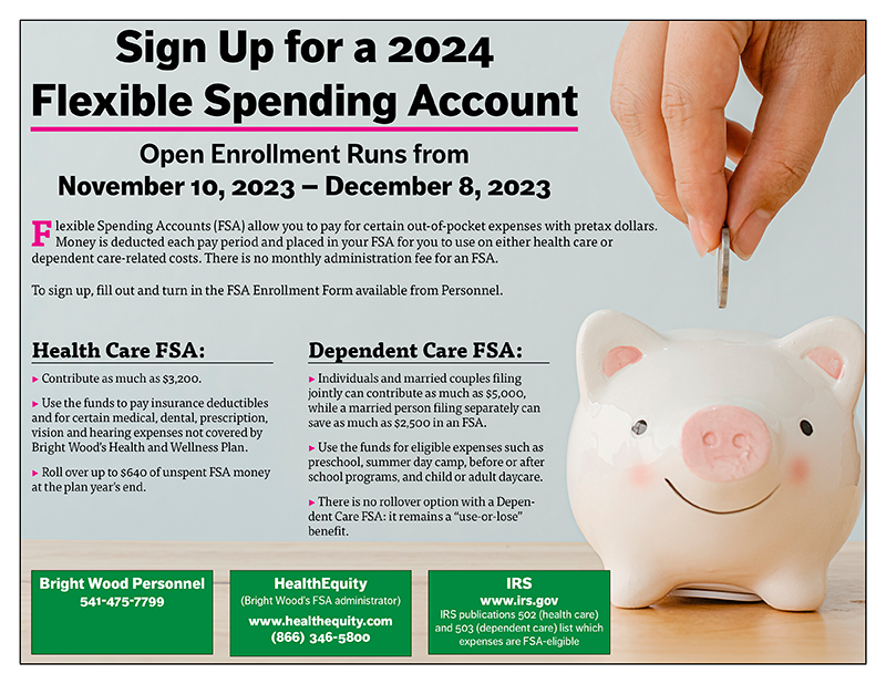 Sign up for a 2024 Flexible Spending Account
