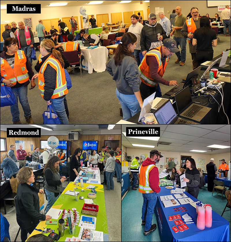 Photos of Bright Wood's 2024 Benefits Fairs in Madras, Redmond, and Prineville