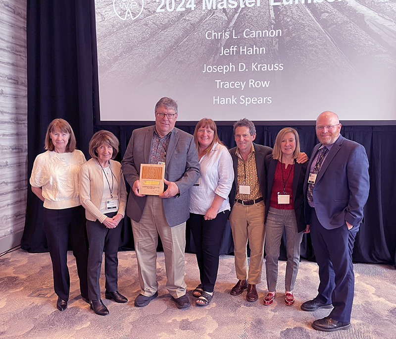 Bright Wood lumber grader Joe Krauss was recognized as a Master Lumberman at the Western Wood Product Association’s annual meeting on April 15 in Portland, Oregon.