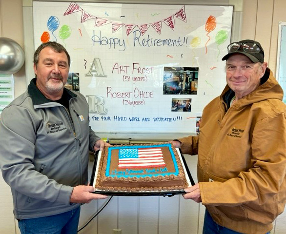 Bright Wood retirees Robert Ohlde and Art Frost Bright Wood retirees Robert Ohlde and Art Frost