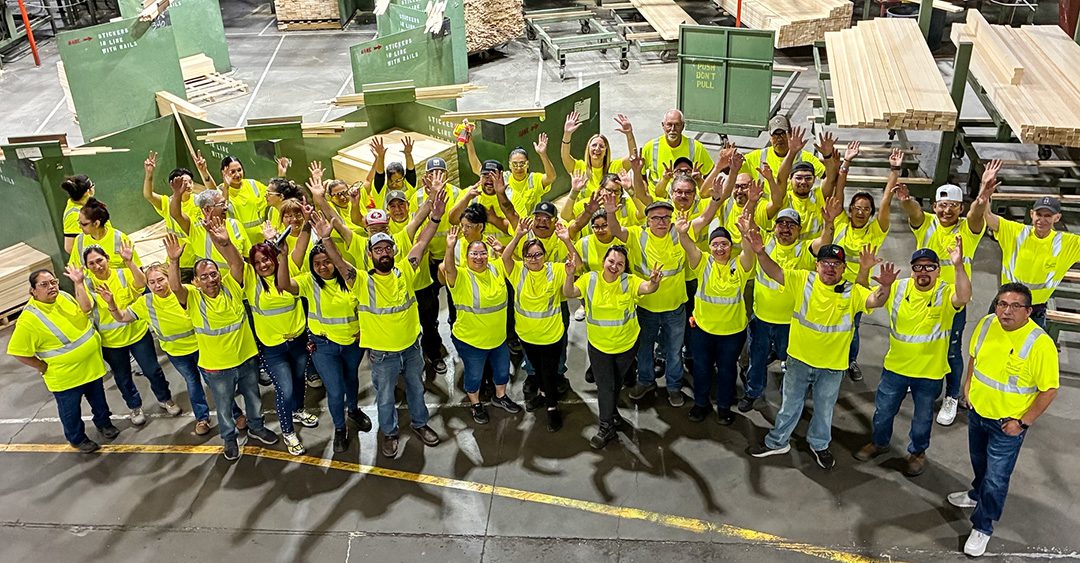 The Madras Plant 8 team celebrates two years without a recordable injury in their new safety shirts.